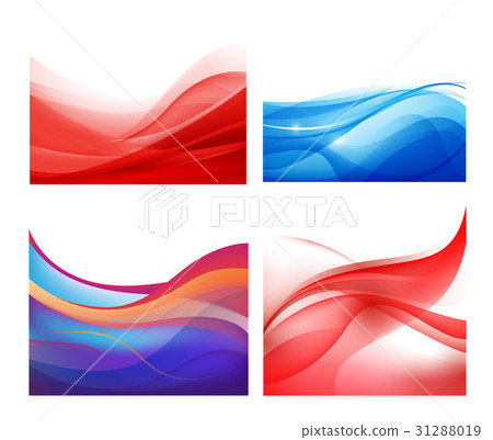 Vector set of abstract wavy backgrounds. Vector set of abstract wavy backgrounds. 31288019