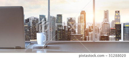 Work place with panoramic view Work place with panoramic view 31288020