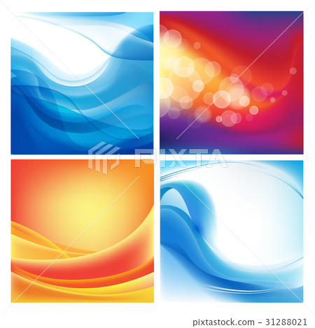 Vector set of abstract wavy backgrounds. Vector set of abstract wavy backgrounds. 31288021