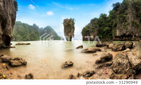 James Bond Island - famous landmark in Phang Nga Bay, near Phuke 31290949