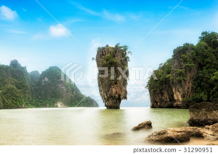 James Bond Island - famous landmark in Phang Nga Bay, near Phuke 31290951