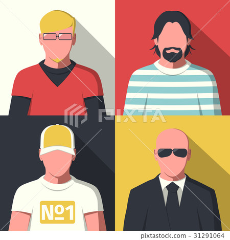 Flat avatar icons Flat avatar icons 31291064