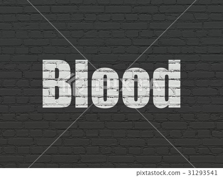 Healthcare concept: Blood on wall background 31293541