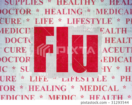 Health concept: Flu on Digital Data Paper 31293544