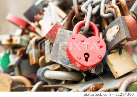 Love red romance lock 31294390