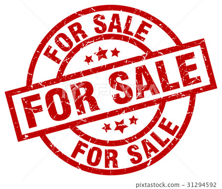 for sale round red grunge stamp 31294592