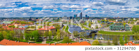 Panoramic view of Vilnius old town. Lithuania 31294780