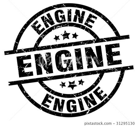 engine round grunge black stamp - Stock Illustration [31295130] - PIXTA