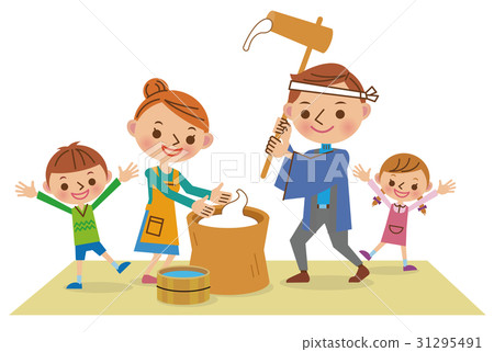 Families with mochi 31295491