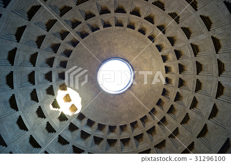 Internal part of dome in Pantheon, Rome, Italy 31296100