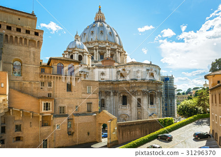 View of the Vatican with basilica of St Peter 31296370