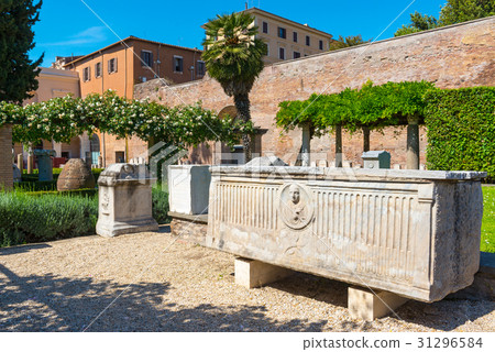 The ruins of the Baths of Diocletian in Rome 31296584