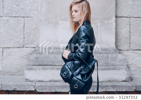 beautiful blonde on the street beautiful blonde on the street 31297352