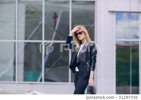 beautiful blonde on the street beautiful blonde on the street 31297356