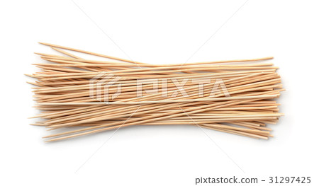 Top view of wooden skewers Top view of wooden skewers 31297425
