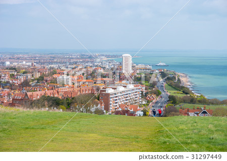 Overview of eastbourne, east sussex, england, UK 31297449