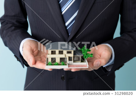 Businessman Blue back image Businessman Blue back image 31298020