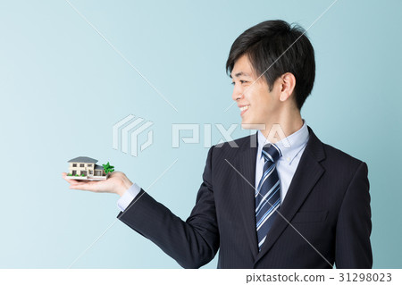 商人藍色後面圖像 商人藍色後面圖像 31298023