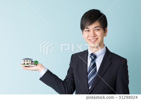 商人藍色後面圖像 商人藍色後面圖像 31298024