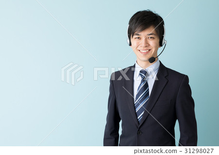 商人藍色後面圖像 31298027