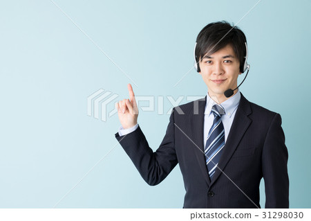 Businessman Blue back image Businessman Blue back image 31298030