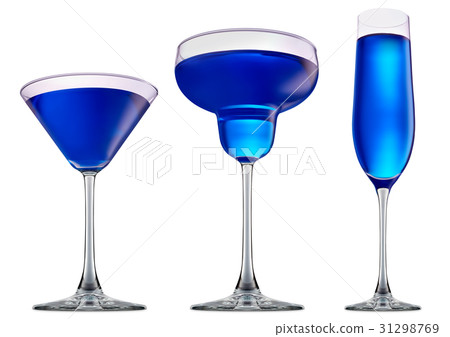 alcohol cocktail isolated on white background alcohol cocktail isolated on white background 31298769