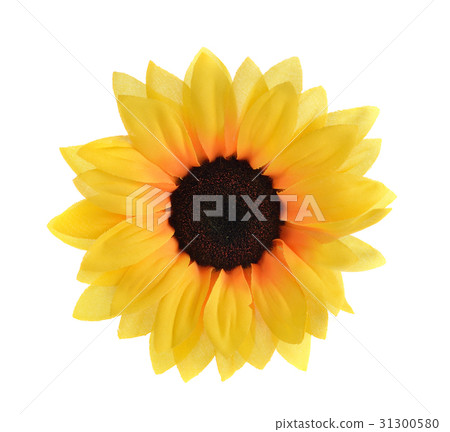 Artificial sunflowers isolated on white Artificial sunflowers isolated on white 31300580