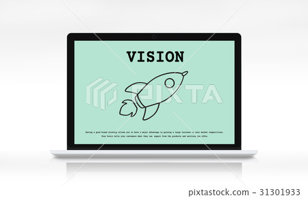 Rocket Launch Spaceship Icon Innovation 31301933