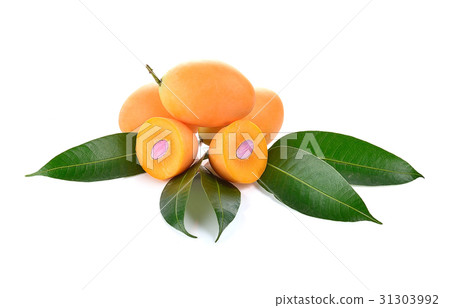 Sweet Marian plum thai fruit isolated on white 31303992