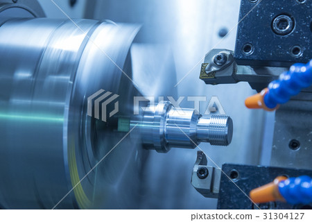 The CNC lathe machine or Turning machine  31304127