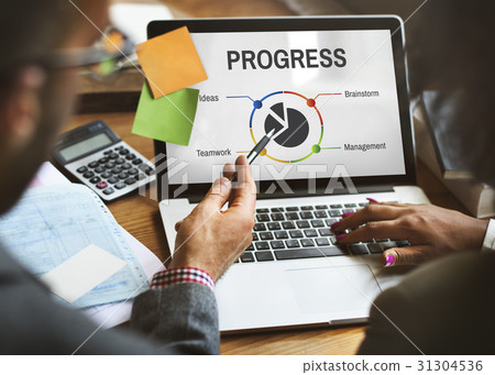 Project Management Progress Workflow Concept Project Management Progress Workflow Concept 31304536