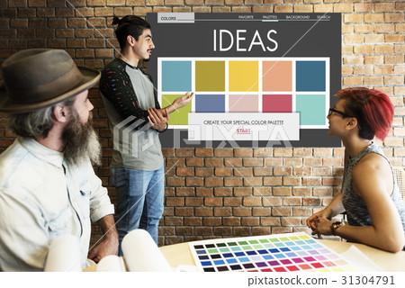 Colour Shade Design Colourful Palette Concept 31304791