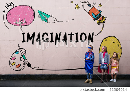 Children Imagination Learning Icon Concept 31304914