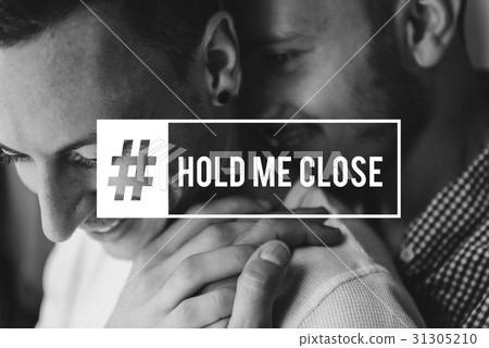 Gay Couple Love Smitten Affection Words 31305210