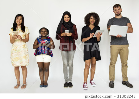 People standing in group for photoshoot 31308245
