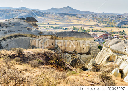 View of cave houses in Cavusin. Cappadocia. Turkey 31308697