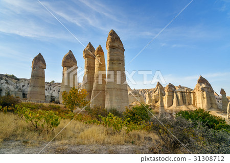 Rock formation in Love valley. Cappadocia. Turkey Rock formation in Love valley. Cappadocia. Turkey 31308712