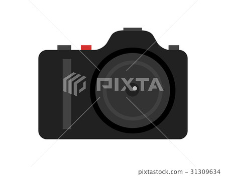 Professional digital photo camera vector icon Professional digital photo camera vector icon 31309634