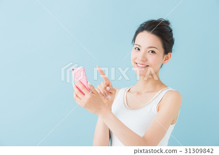 智能手機的女人 31309842