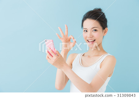 智能手機的女人 31309843