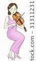 A woman playing a violin 31311231