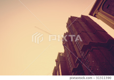 looking up at building 31311390