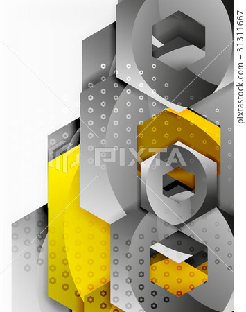 Vector 3d hexagon background - Stock Illustration [31311667] - PIXTA