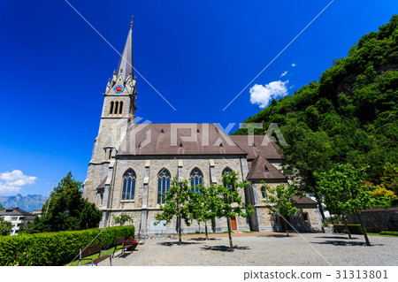 Vaduz Cathedral, or Cathedral. Vaduz Cathedral, or Cathedral. 31313801