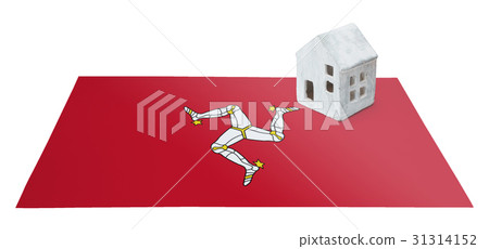 Small house on a flag - Isle of Man Small house on a flag - Isle of Man 31314152