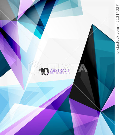 3d triangle polygonal abstract vector 31314327