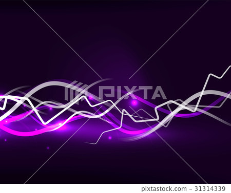 Glowing wavy lines template Glowing wavy lines template 31314339