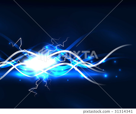 Glowing wavy lines template Glowing wavy lines template 31314341