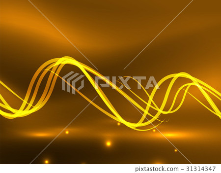 Glowing shiny wave background 31314347