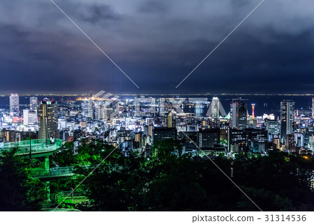 Suwa-san Park Observatory Venus Bridge Kobe Night view Suwa-san Park Observatory Venus Bridge Kobe Night view 31314536
